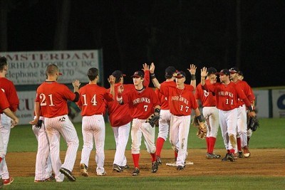 The Mohawks took Game 1 over the Dutchmen 4-2